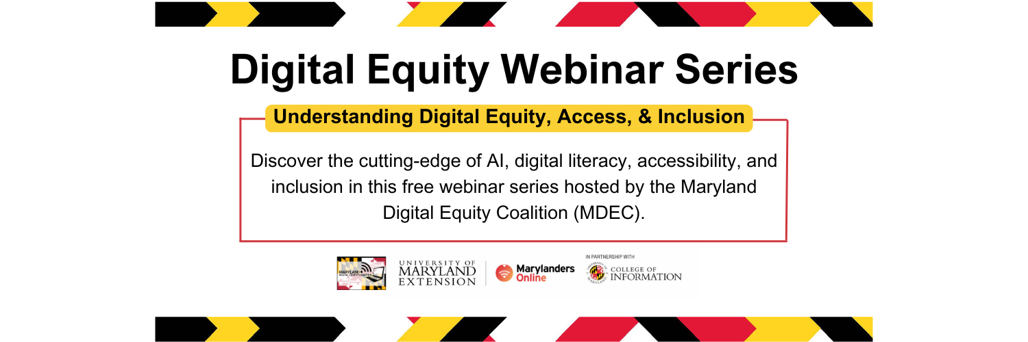 Digital Equity Webinar Series