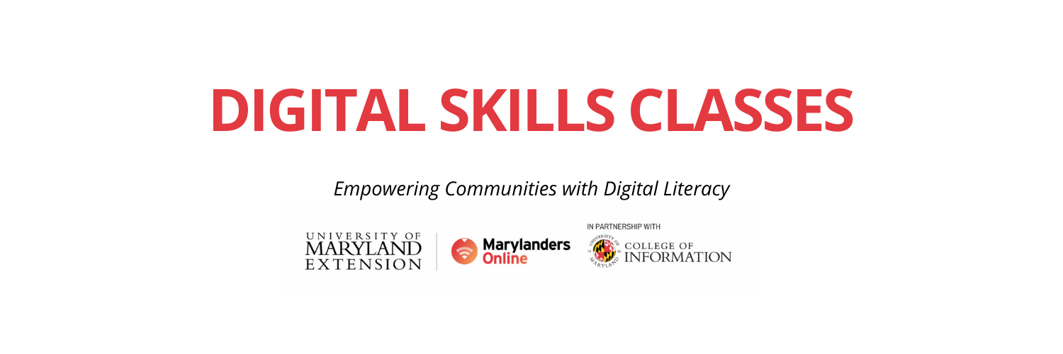 Digital Skills Classes offered by Marylanders Online