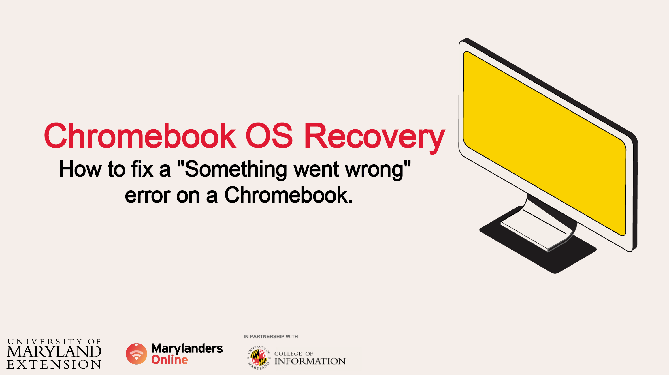 ChromeBOOK OS Recovery Banner