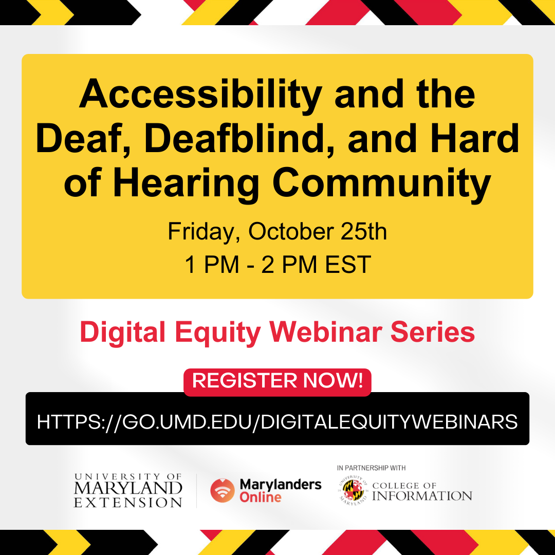 Accessibility and the Deaf, Deafblind, and Hard of Hearing Community