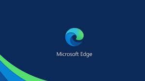 Logo of Microsoft edge on a dark blue background