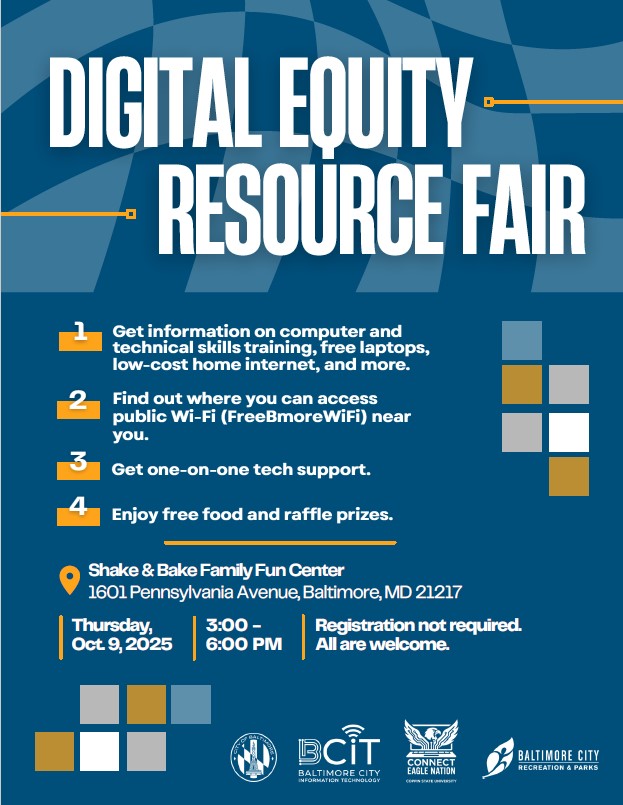 Digital Equity Resource Fair Flyer