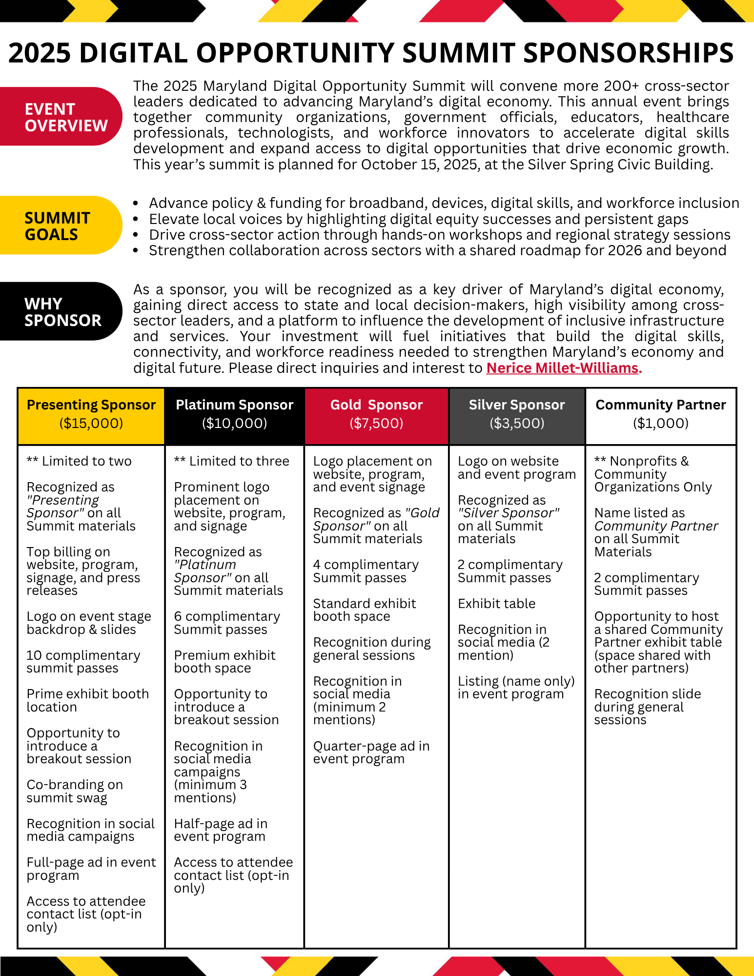 Sponsorship one-pager